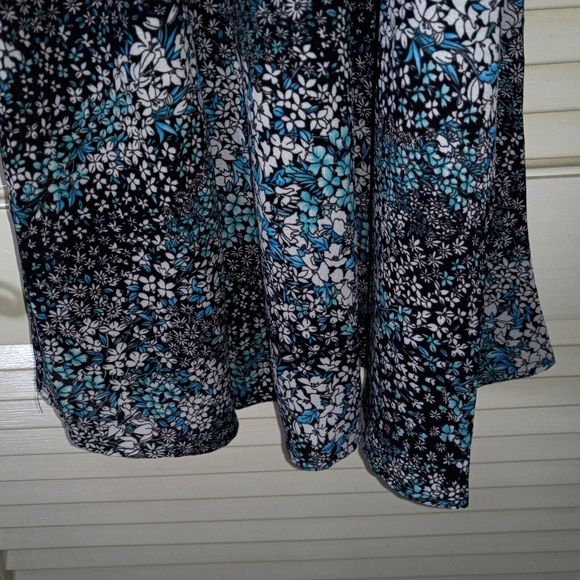 Entro Mini Dress Tunic Size Medium Lined Sleeveless Floral Design Length 34" NEW - Picture 6 of 16